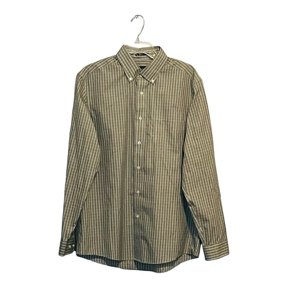 Eddie Bauer Other - EDDIE BAUER LONG SLEEVE BUTTON DOWN GRAY WHITE CHECK RELAXED FIT SIZE LARGE